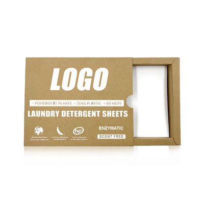 तरल रहित प्राकृतिक पर्यावरण के अनुकूल गहरी सफाई कोई प्लास्टिक कपड़े धोने के डिटर्जेंट चादरें नहीं