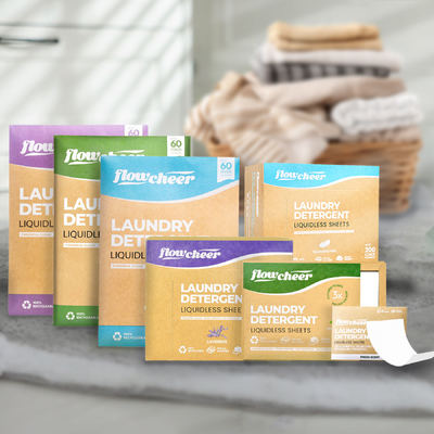 पर्यावरण के अनुकूल कपड़े धोने के डिटर्जेंट शीट बायोडिग्रेडेबल कपड़े धोने के डिटर्जेंट स्ट्रिप्स प्लांट आधारित