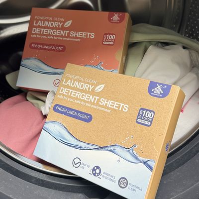 प्राकृतिक पर्यावरण के अनुकूल लंबे समय तक चलने वाली खुशबू गहरी सफाई कपड़े धोने के लिए डिटर्जेंट चादरें कपड़े धोने के लिए स्ट्रिप्स