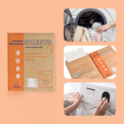 प्रभावी कपड़े धोने के दाग के लिए कपड़े धोने के चादरें बनाने वाला रन रिमूवर चादरें कपड़े नरम करने वाला चादर