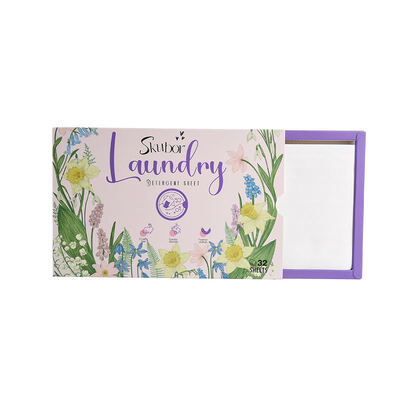 पर्यावरण के अनुकूल 8X गहरी सफाई और गंध हटाने वाले कपड़े धोने के डिटर्जेंट शीट