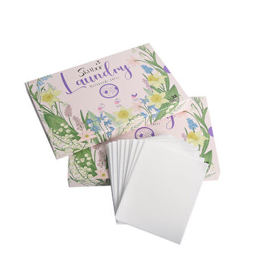 पर्यावरण के अनुकूल लैवेंडर सुगंध प्रकार कपड़े धोने का डिटर्जेंट स्ट्रिप्स कपड़े धोने की चादर स्वास्थ्य