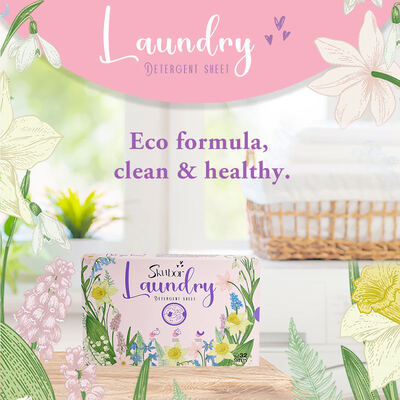 कपड़े धोने के लिए डिटर्जेंट शीट गहरी सफाई और तरल कम के साथ पर्यावरण के अनुकूल कपड़े धोने की चादर