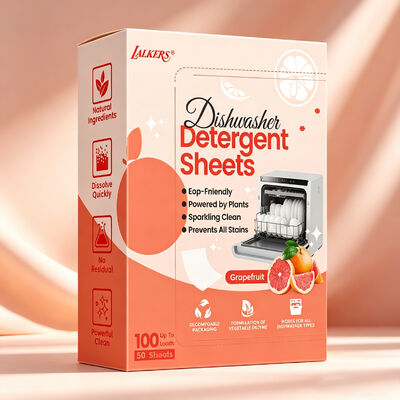 Wholesale Eco Friendly Biodegradable Hypoallergenic Dish Washing Sheets Custom Dishwasher Sheets