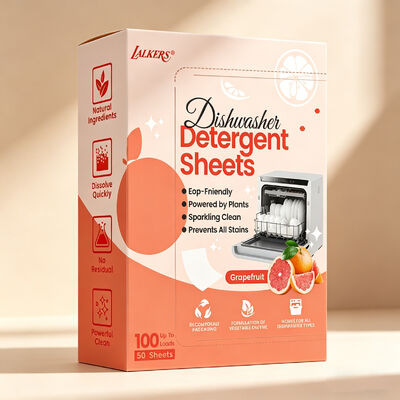 Custom Eco Friendly Hypoallergenic Long-Lasting Dish Washing Sheets for Automatic Dishwasher