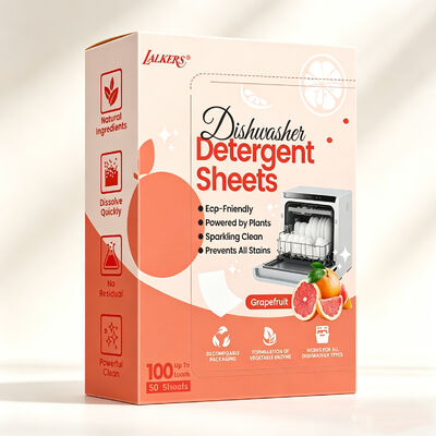 पर्यावरण के अनुकूल हाइपोएलर्जेनिक डिशवॉशर डिटर्जेंट शीट्स
