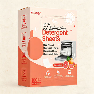 पर्यावरण के अनुकूल हाइपोएलर्जेनिक लंबे समय तक चलने वाले डिशवॉशर डिटर्जेंट शीट
